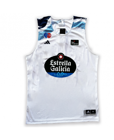 Camiseta real madrid baloncesto blanca adulto 22-23